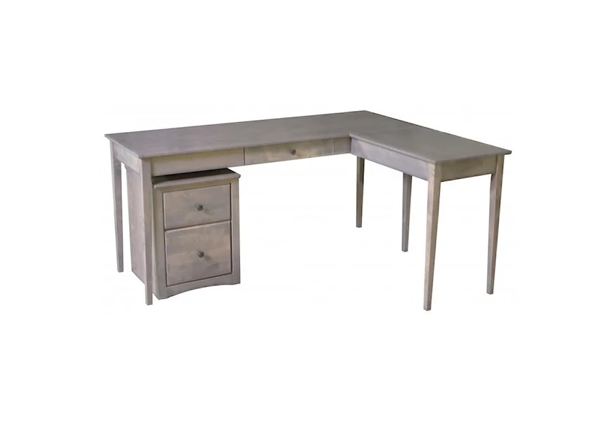 Home Office Writing Desk with Return by Archbold Furniture at Esprit Decor Home Furnishings
